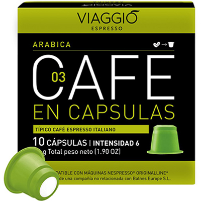 Viaggio Arabica - Cápsulas de café compatíveis com máquinas Nespresso