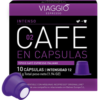 Viaggio Intenso - Cápsulas de café compatíveis com máquinas Nespresso