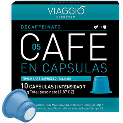 Viaggio Decaffeinato - Cápsulas de café compatíveis com máquinas Nespresso