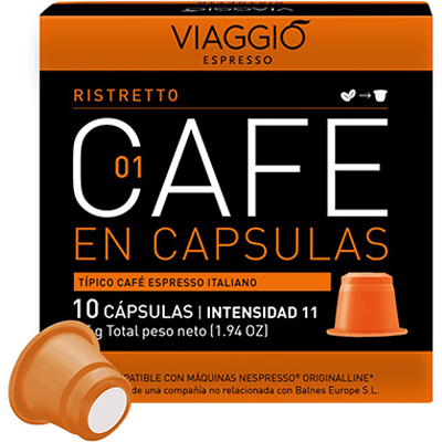 Viaggio Ristretto - Cápsulas de café compatíveis com máquinas Nespresso