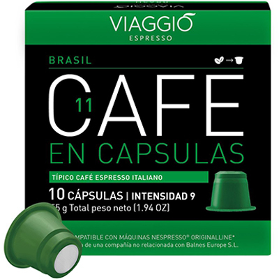 Viaggio Brasil - Cápsulas de café compatíveis com máquinas Nespresso