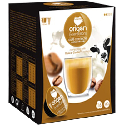 Origen & Sensations Café com leite - Cápsulas de café compatíveis com máquinas Dolce Gusto